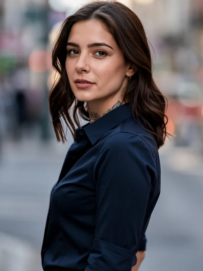 Flowing Shoulder-Length with Natural Espresso Waves